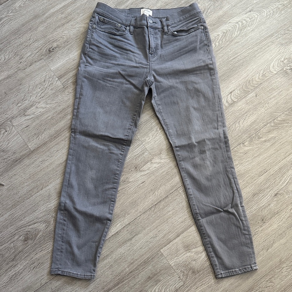 J. Crew Women's Toothipick Jeans in Washed Gray